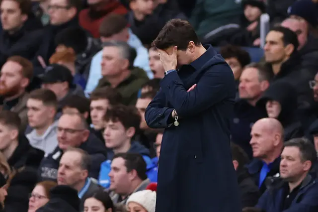 Mauricio Pochettino deflated on the touchline