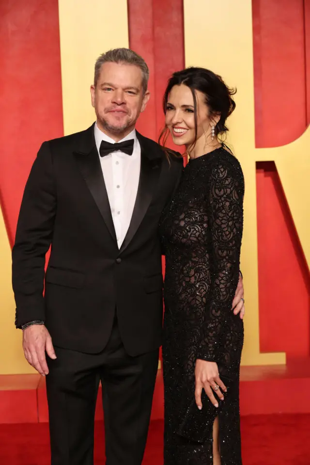 Matt Damon and Luciana Barroso