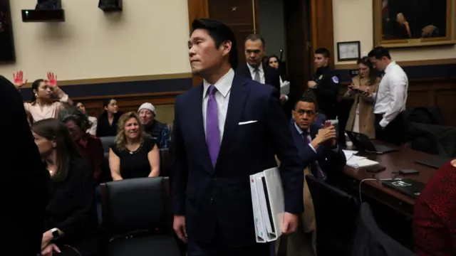 Special Counsel Robert Hur arrives to provide testimony in a House Judiciary Committee hearing about his inquiry into President Biden's handling of classified documents, on Capitol Hill in Washington, U.S., March 12, 2024.