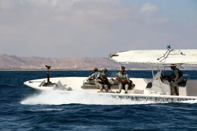Maritime Police Forces (PMPF) patrolling