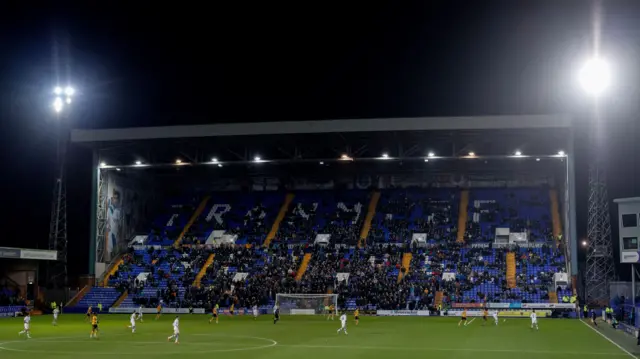 Prenton Park under the lights