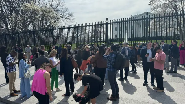 Protest outside the White House