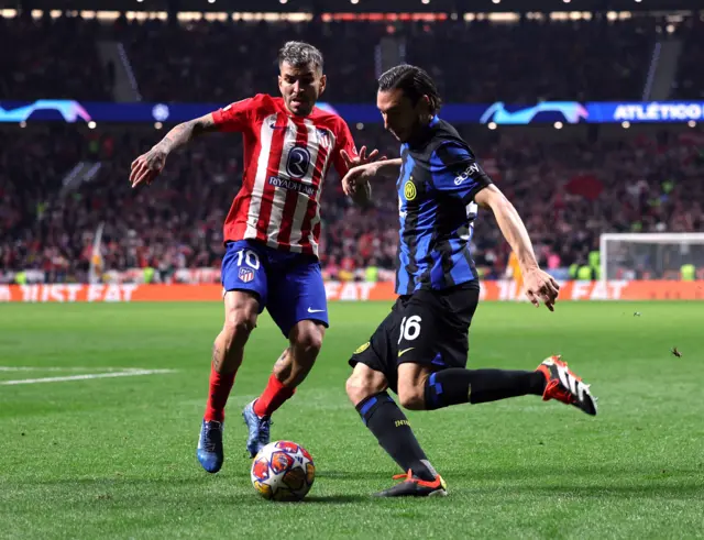 Angel Correa and Matteo Darmian.