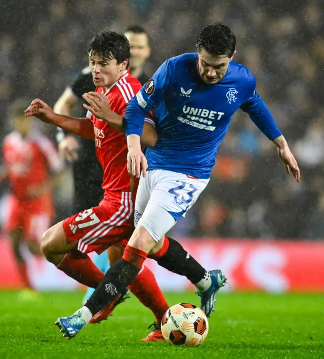 Rangers 0-0 Benfica (agg 2-2)