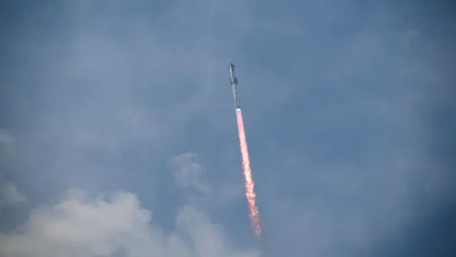 The SpaceX Starship Flight 3 Rocket launches