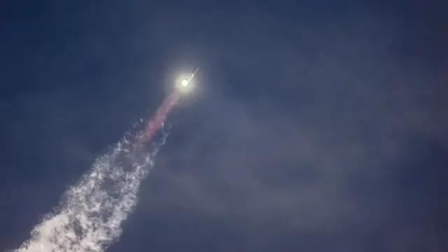 The SpaceX Starship Flight 3 Rocket launches