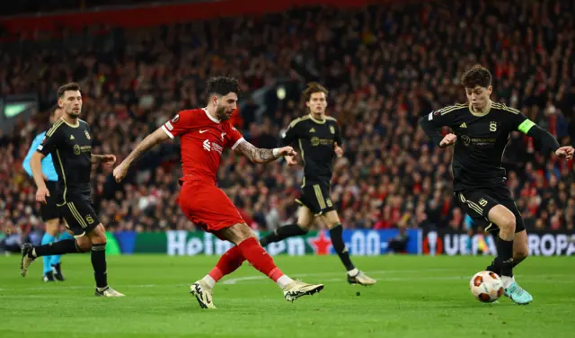 Szoboszlai scores Liverpool's fifth goal