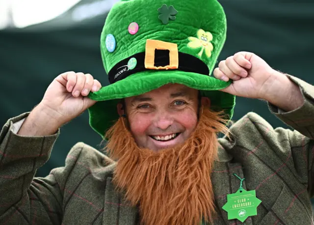 Man dressed as leprechaun