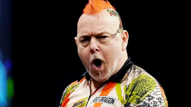 Peter Wright celebrates