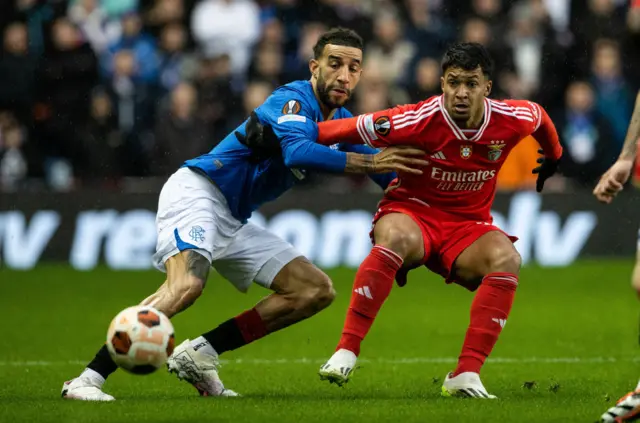 Rangers 0-0 Benfica (agg 2-2)