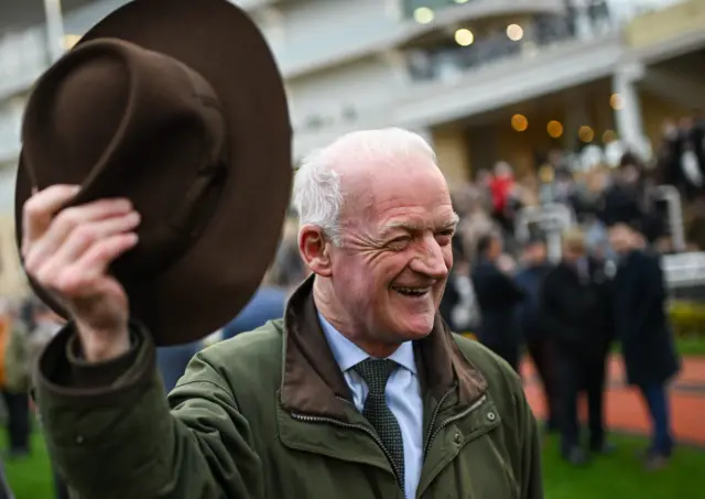 Willie Mullins celebrates