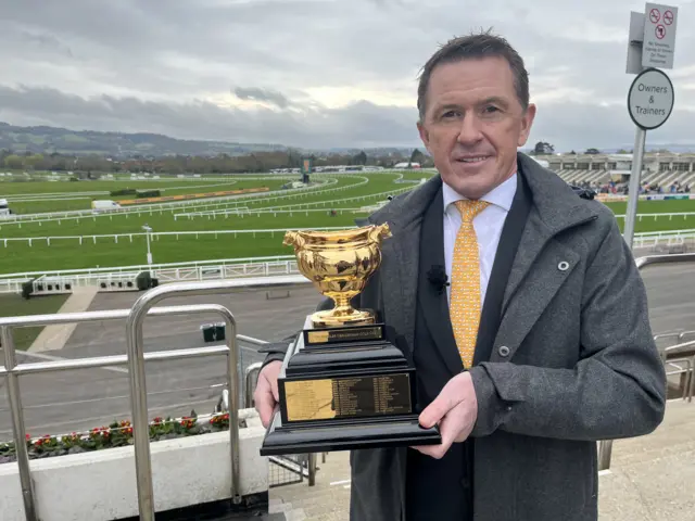 AP McCoy with the Cheltenham Gold Cup