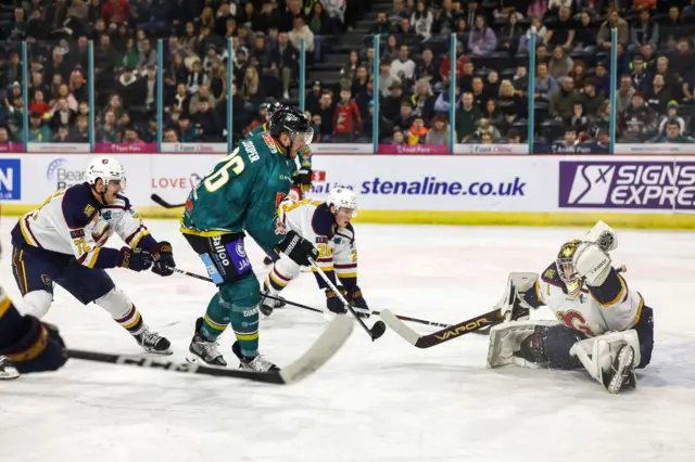 Taz Burman saves from Mark Cooper