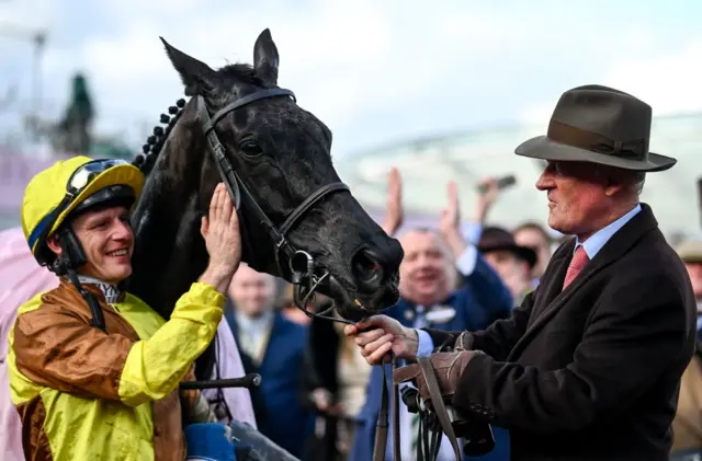 Galopin Des Champs with jockey Paul Townend and trainer Willie Mullins