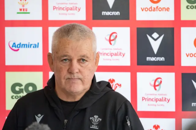 Warren Gatland at press conference