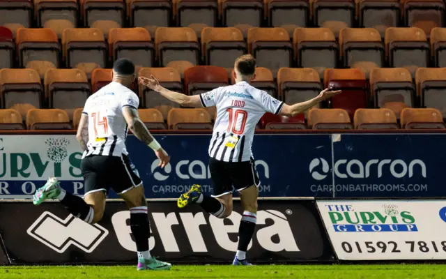 Matty Todd celebrates