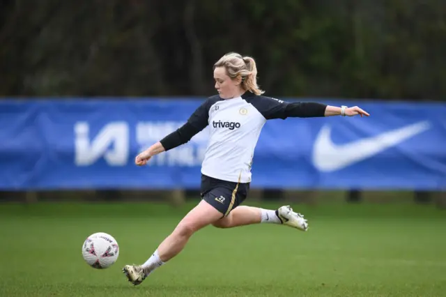 Chelsea's Erin Cuthbert in training