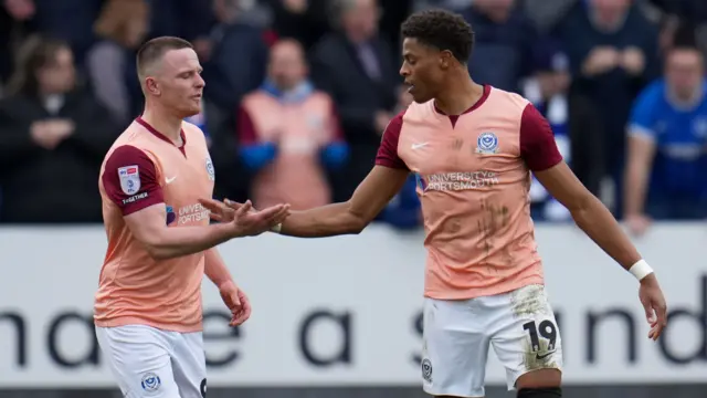 Portsmouth players celebrate