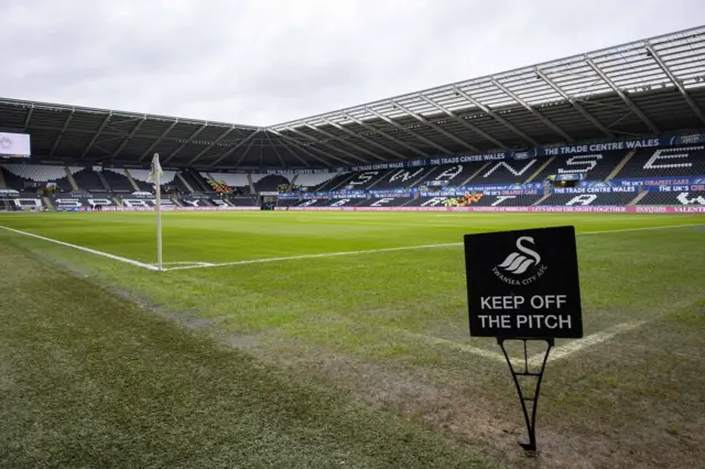 A general view of Swansea.com Stadium