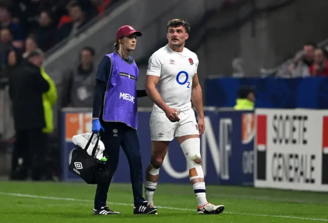 Furbank walking off the pitch