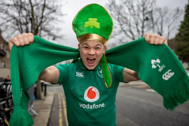 Ireland fans in Dublin