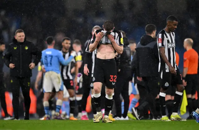 Newcastle look dejected