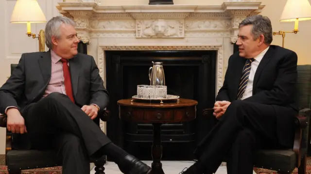 Carwyn Jones and Gordon Brown