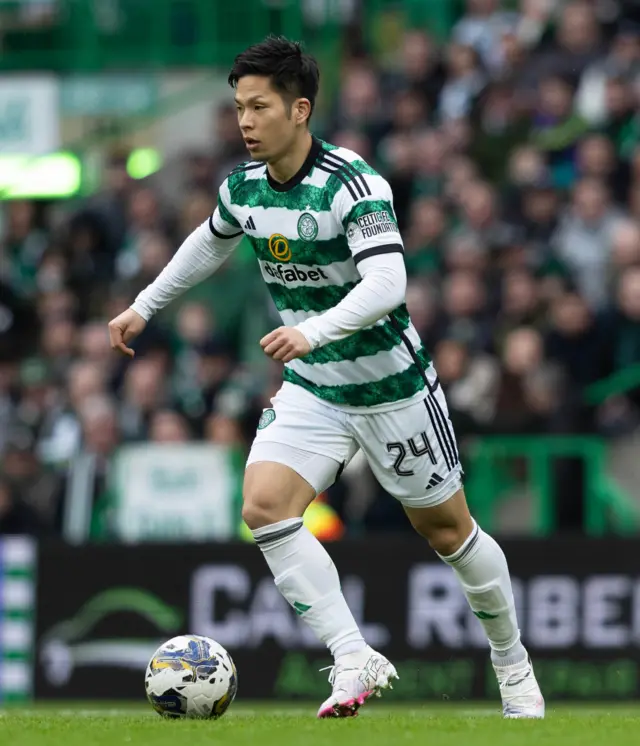 Celtic midfielder Tomoki Iwata