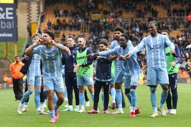 Coventry City celebrate