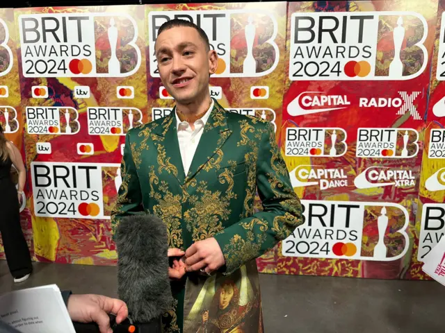 Olly Alexander at the Brits 2024