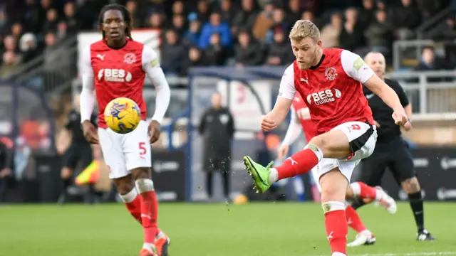 Fleetwood's Jayden Stockley in action