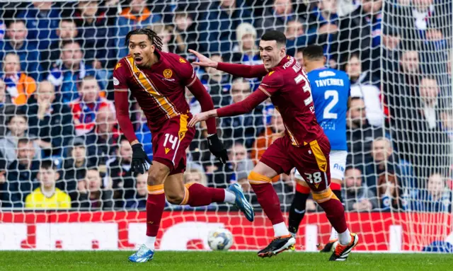 Motherwell celebrate