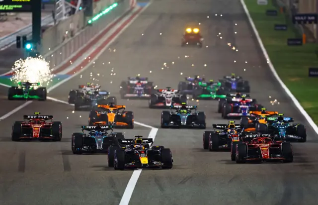 Race start at Bahrain