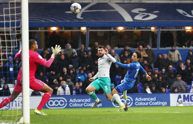 Koji Miyoshi scores for Birmingham against Southampton