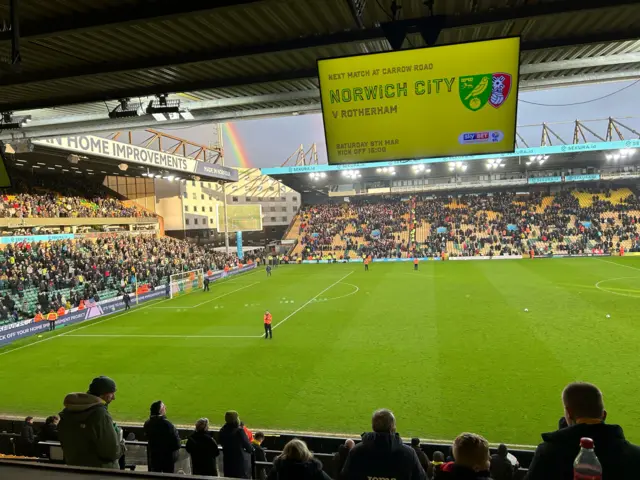 Rainbow at Carrow Road