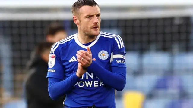 Leicester striker Jamie Vardy