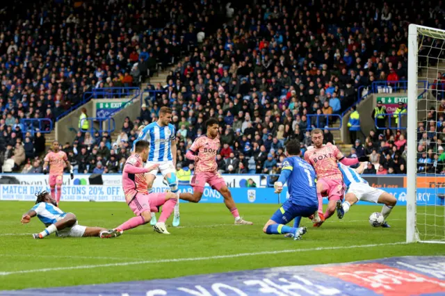 Patrick Bamford equalises for Leeds at Huddersfield