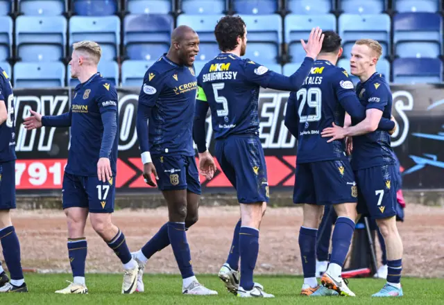 Dundee celebrate the early breakthrough