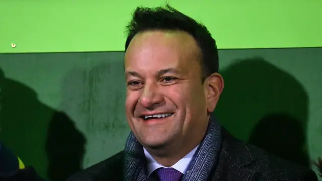 Galway , Ireland - 19 January 2024; An Taoiseach Leo Varadkar TD before the Investec Champions Cup Pool 1 Round 4 match between Connacht and Bristol Bears at the Dexcom Stadium in Galway. (Photo By Seb Daly/Sportsfile via Getty Images)