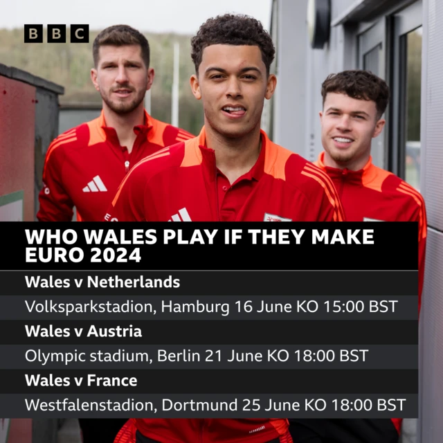 Wales fixtures graphic