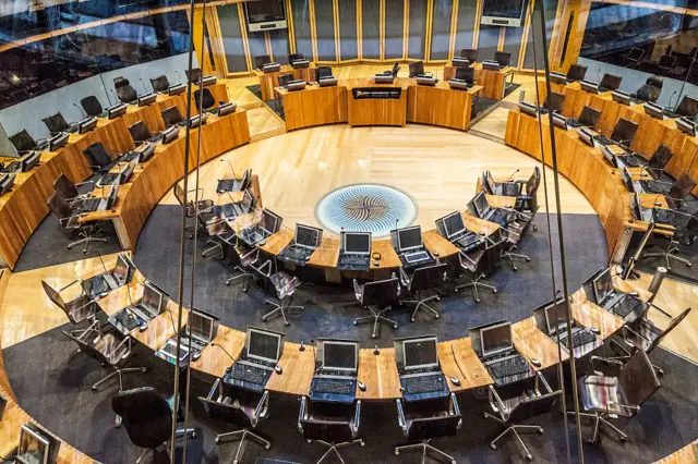 The Senedd chamber