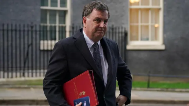 Work and Pensions Secretary Mel Stride leaving Downing Street, London, after attending a Cabinet meeting. Picture date: Monday February 19, 2024.