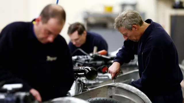 Engineers working in a factory