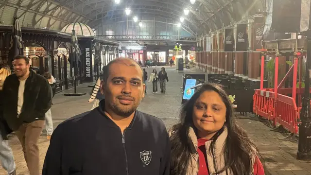 Dhara Bhatt, 32, and Manojgiri Gauswami, 37