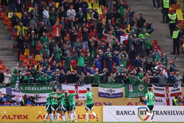 Northern Ireland celebrate goal