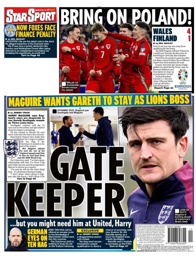 Daily Star back page