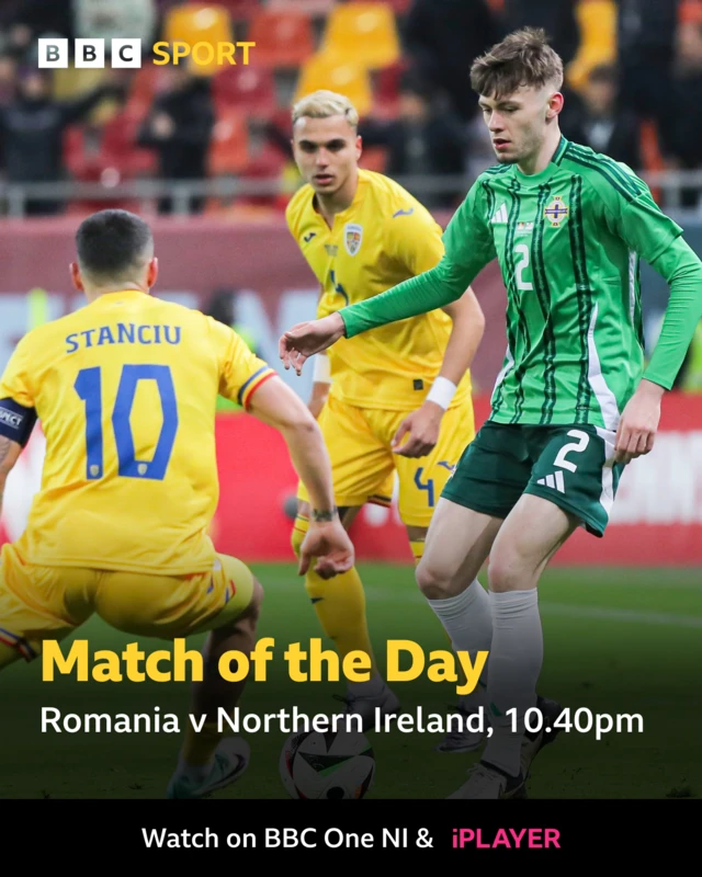 Romania v Northern Ireland