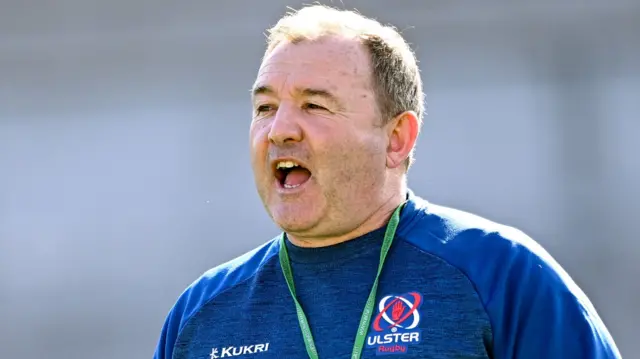 Richie Murphy during Ulster training on Monday prior to the squad's departure for South Africa