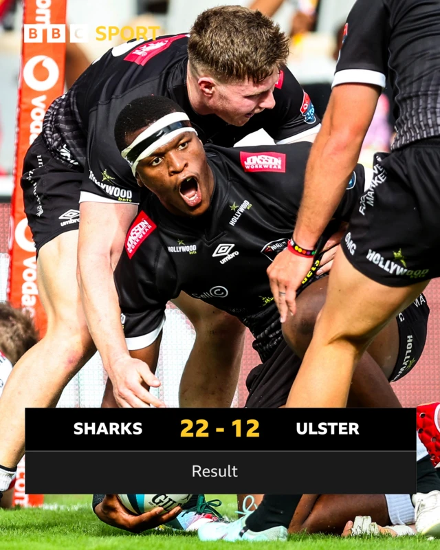 Sharks 22-12 Ulster