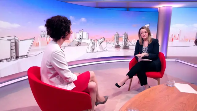 Annaliese Dodds and Laura Kuenssberg